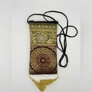 Women’s cross body bag  Silk handmade